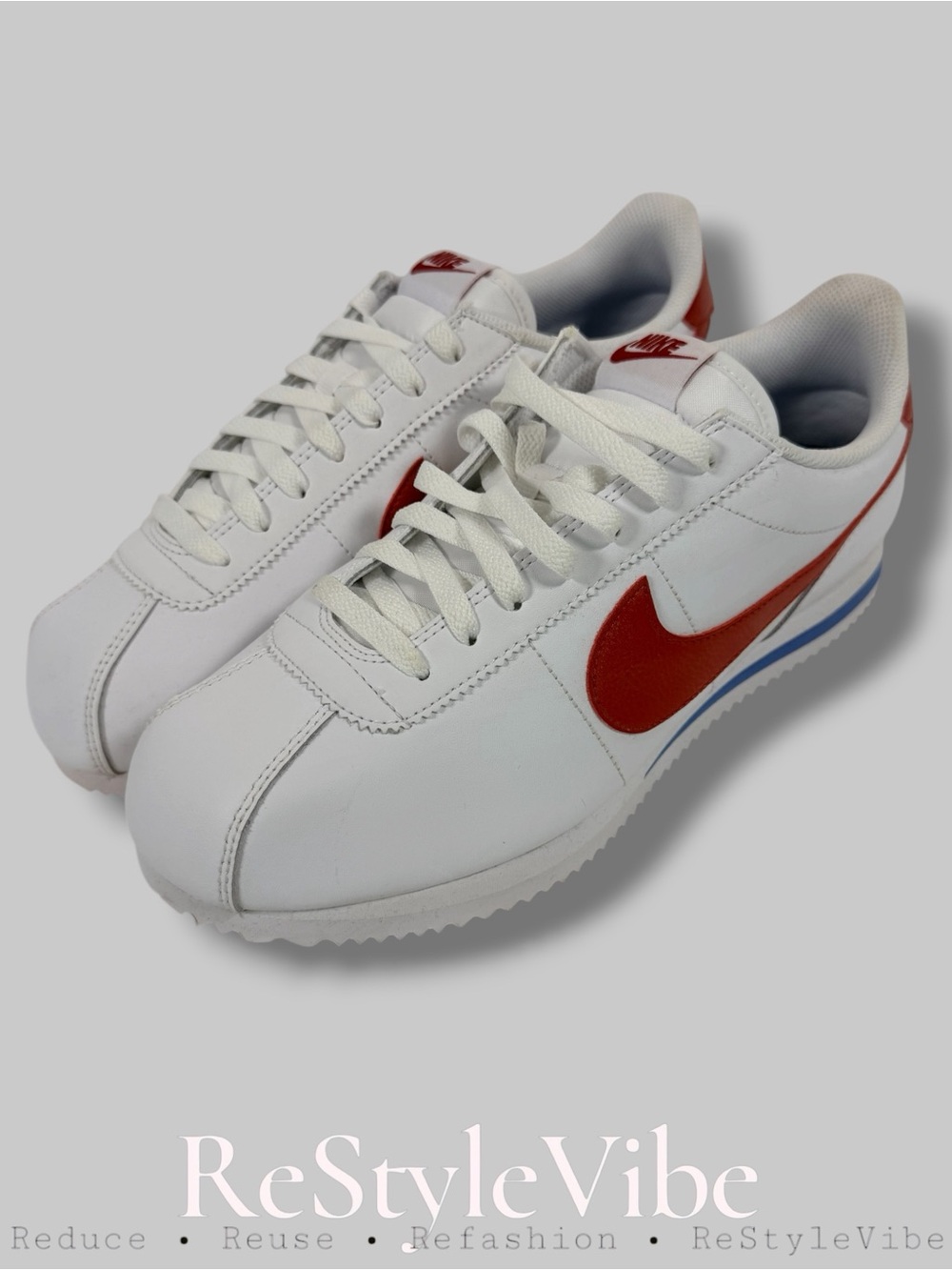 NIKE Men’s Size 9.5 Shoes Sneakers Cortez Forrest Gump Colorway Red White Blue